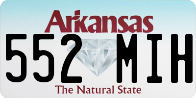 AR license plate 552MIH