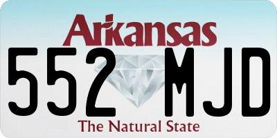 AR license plate 552MJD
