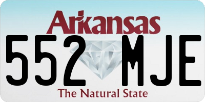 AR license plate 552MJE