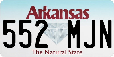 AR license plate 552MJN
