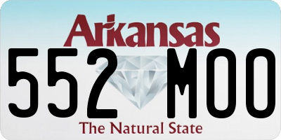 AR license plate 552MOO