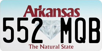 AR license plate 552MQB