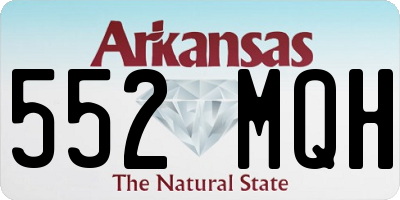 AR license plate 552MQH