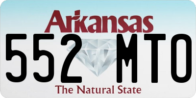 AR license plate 552MTO