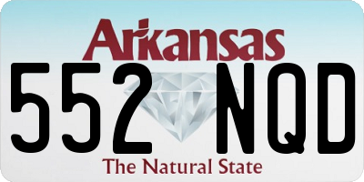 AR license plate 552NQD