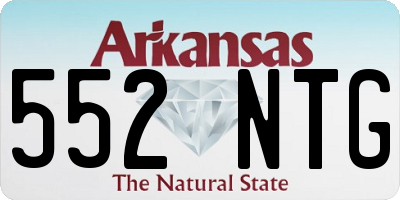 AR license plate 552NTG