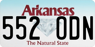 AR license plate 552ODN