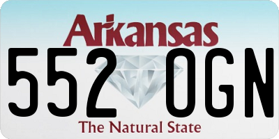 AR license plate 552OGN
