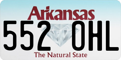 AR license plate 552OHL