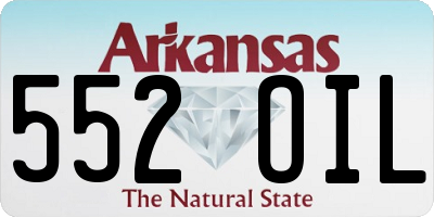 AR license plate 552OIL