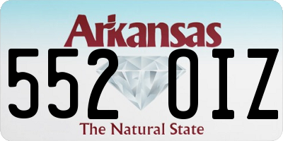 AR license plate 552OIZ