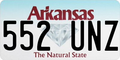 AR license plate 552UNZ
