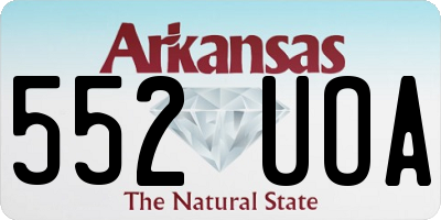AR license plate 552UOA