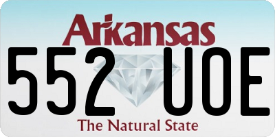 AR license plate 552UOE
