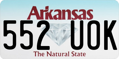 AR license plate 552UOK