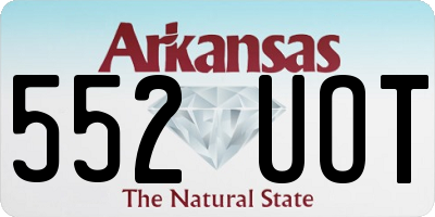 AR license plate 552UOT