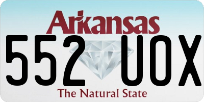 AR license plate 552UOX