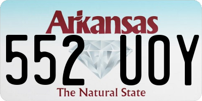 AR license plate 552UOY