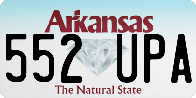 AR license plate 552UPA