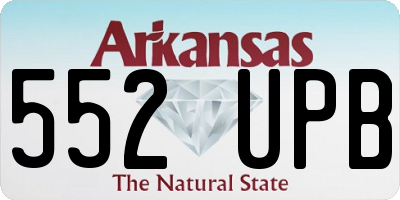 AR license plate 552UPB