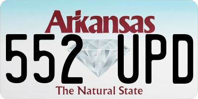 AR license plate 552UPD