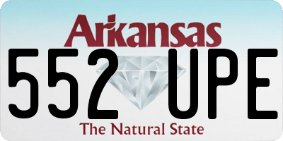 AR license plate 552UPE