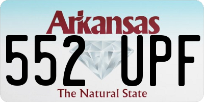 AR license plate 552UPF
