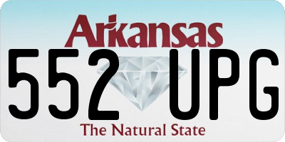 AR license plate 552UPG