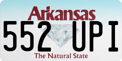 AR license plate 552UPI