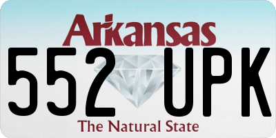 AR license plate 552UPK