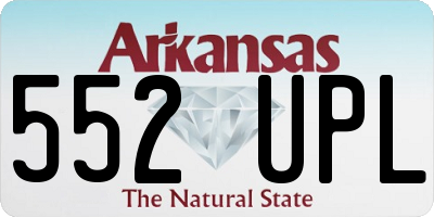 AR license plate 552UPL