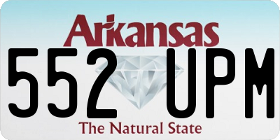 AR license plate 552UPM