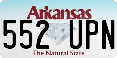 AR license plate 552UPN