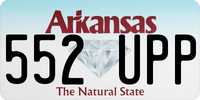 AR license plate 552UPP