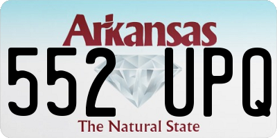 AR license plate 552UPQ