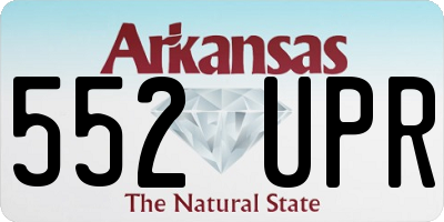 AR license plate 552UPR