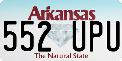 AR license plate 552UPU
