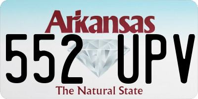 AR license plate 552UPV