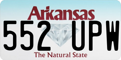 AR license plate 552UPW