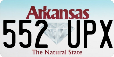 AR license plate 552UPX