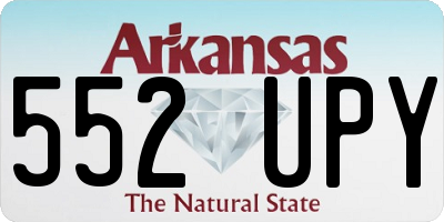 AR license plate 552UPY