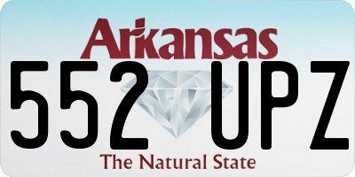 AR license plate 552UPZ