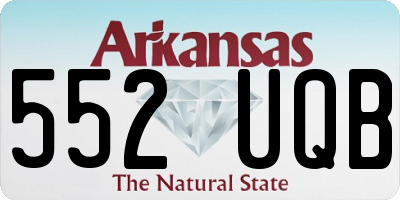 AR license plate 552UQB