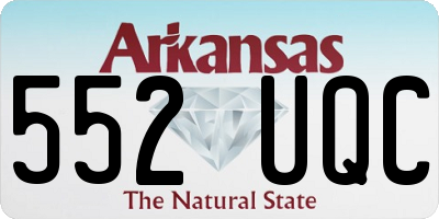 AR license plate 552UQC