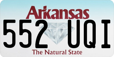 AR license plate 552UQI