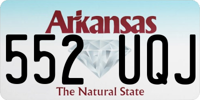 AR license plate 552UQJ