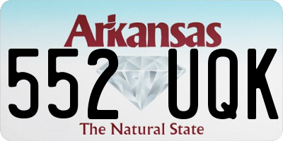 AR license plate 552UQK