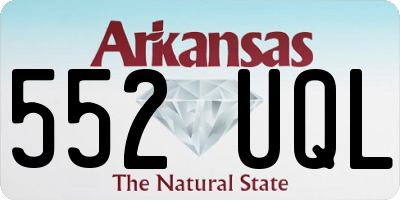 AR license plate 552UQL