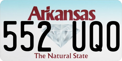 AR license plate 552UQO