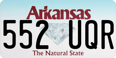 AR license plate 552UQR